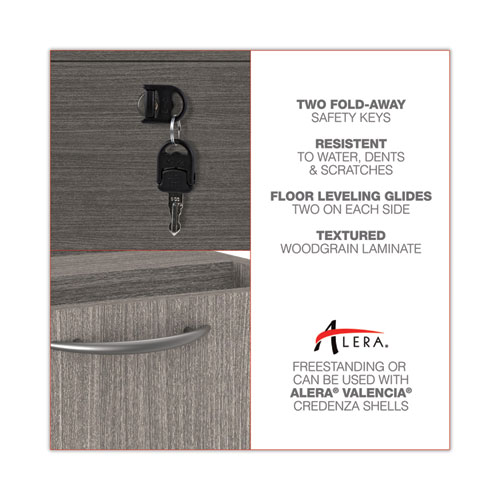 Picture of Alera Valencia Series Lateral File, 2 Legal/Letter-Size File Drawers, Gray, 34" x 22.75" x 29.5"