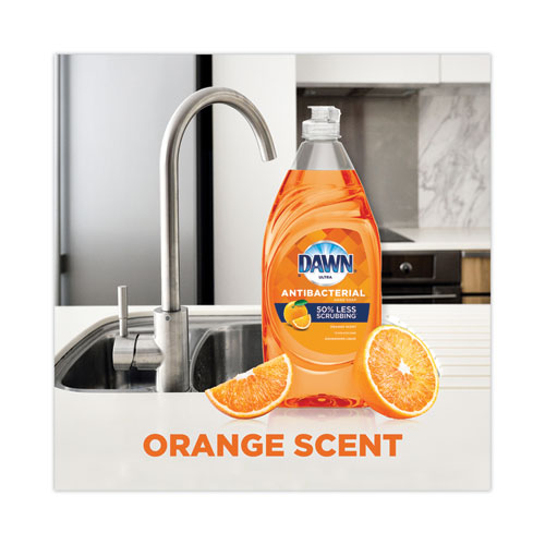 Picture of Ultra Antibacterial Dishwashing Liquid, Orange Scent, 38 oz Bottle, 8/Carton