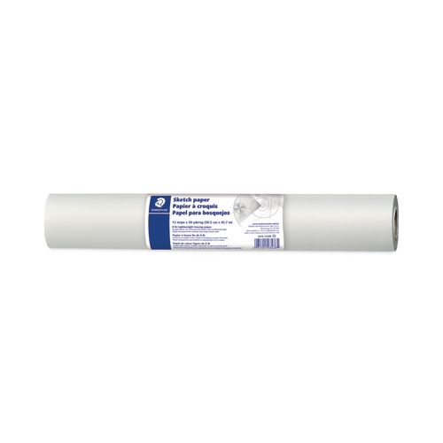 Picture of Transparent Sketch Paper Roll, 8 lb Bond Weight, 12" x 50 yd, White