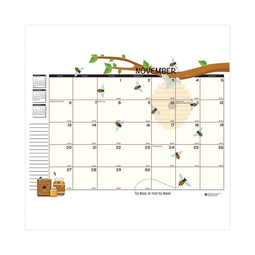 Picture of Recycled Academic Honeycomb Planner, Honeycomb Artwork, 10 x 7, Multicolor Cover, 12-Month (Aug to July): 2024 to 2025