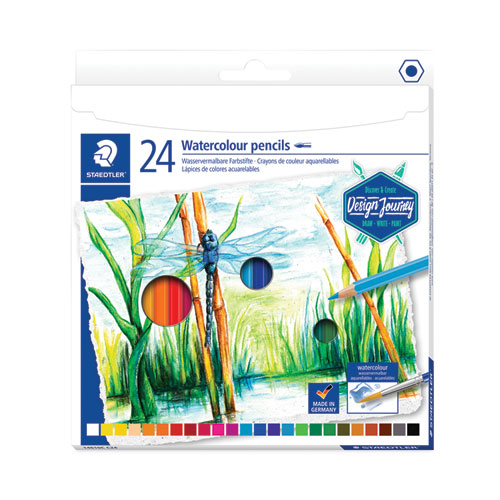 Picture of Watercolor Pencils, 2.9 mm, Assorted Lead/Barrel Colors, 24/Pack