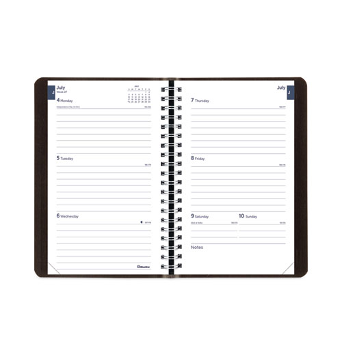 Picture of Academic Weekly/Monthly Planner, 8 x 5, Black Cover, 13-Month (Jul to Aug): 2024 to 2025