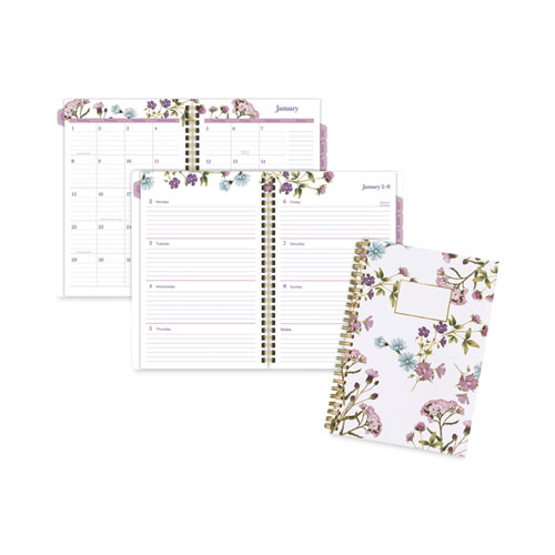 Picture of Summer Garden Weekly/Monthly Planner, Summer Garden Artwork, 8.5 x 5, Blue/Green/Purple Cover, 12-Month (Jan to Dec): 2023