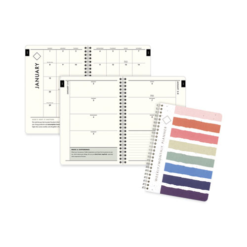 Picture of GreenPath Weekly/Monthly Planner, GreenPath Artwork, 8.5 x 5.5, White/Green Cover, 12 Month (Jan to Jan): 2023