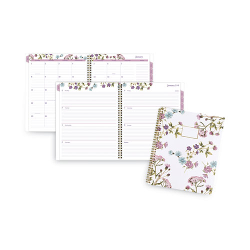 Picture of Summer Garden Weekly/Monthly Planner, Summer Garden Artwork, 11.8.5 x 5, Blue/Green/Purple Cover, 12-Month (Jan to Dec): 2023