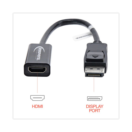 Picture of DisplayPort-HDMI Adapter, 0.65 ft, Black