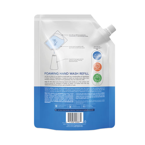 Picture of Foaming Hand Wash Refill, Sea Minerals, 28 oz Pouch, 6/Carton