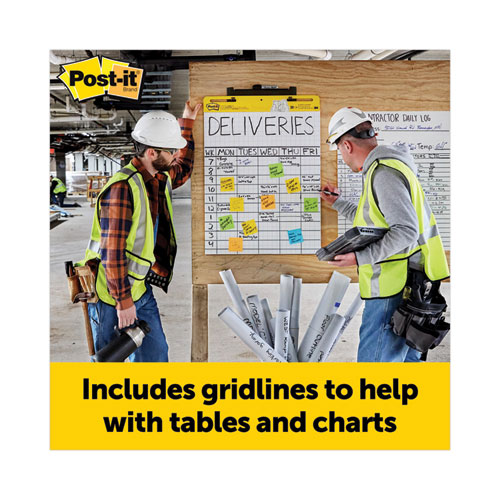 Picture of Vertical-Orientation Self-Stick Easel Pads, Quadrille Rule (1 sq/in), 25 x 30, White, 30 Sheets, 2/Carton