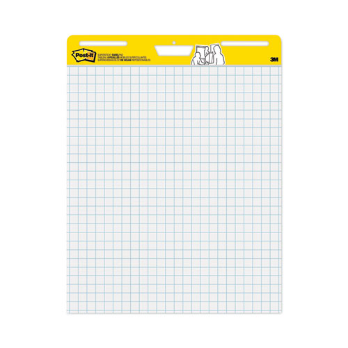 Picture of Vertical-Orientation Self-Stick Easel Pads, Quadrille Rule (1 sq/in), 25 x 30, White, 30 Sheets, 2/Carton