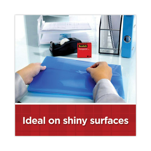 Picture of Transparent Tape, 1" Core, 0.75" x 83.33 ft, Transparent, 12/Pack