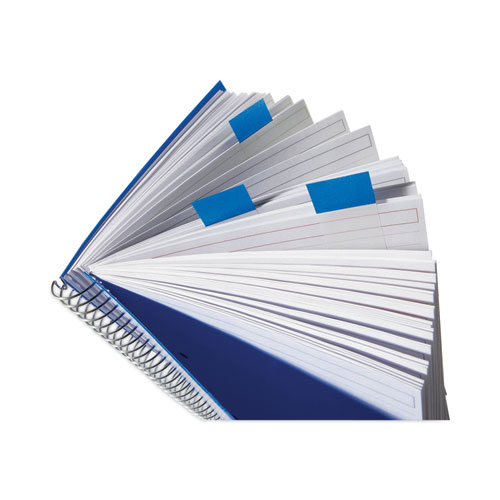 Picture of Standard Page Flags in Dispenser, Bright Blue, 50 Flags/Dispenser, 2 Dispensers/Pack