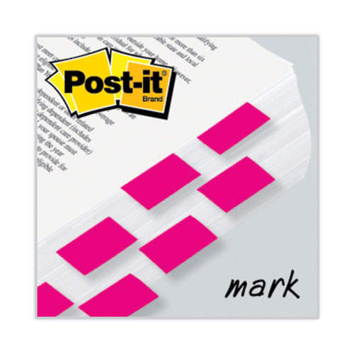 Picture of Standard Page Flags in Dispenser, Bright Pink, 50 Flags/Dispenser, 2 Dispensers/Pack