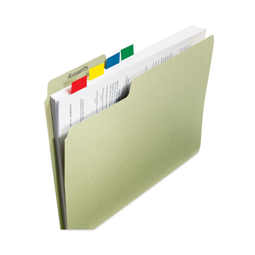 Picture of Standard Page Flags in Dispenser, Green, 50 Flags/Dispenser, 2 Dispensers/Pack