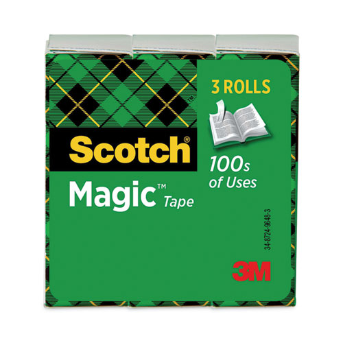 Picture of Magic Tape Refill, 1" Core, 0.75" x 83.33 ft, Clear, 3/Pack