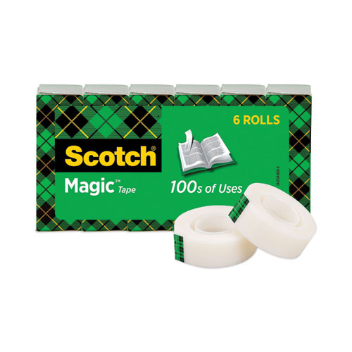 Picture of Magic Tape Refill, 1" Core, 0.75" x 83.33 ft, Clear, 6/Pack