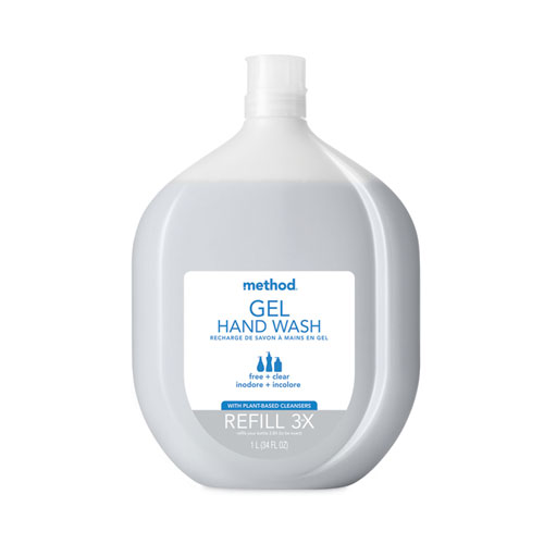 Picture of Gel Hand Wash Refill Tub, Fragrance-Free, 34 oz, 4/Carton