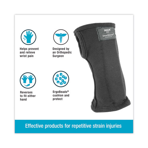 Picture of SmartGlove Wrist Wrap, Large, Fits Hands Up to 4.25" Wide, Black