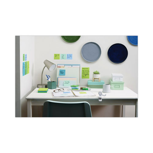 Picture of Recycled Notes in Oasis Collection Colors, 3 x 3, 90 Sheets/Pad, 5 Pads/Pack