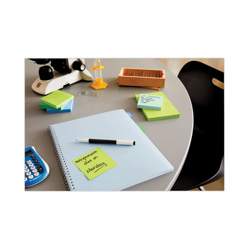 Picture of Recycled Notes in Oasis Collection Colors, 3 x 3, 90 Sheets/Pad, 5 Pads/Pack