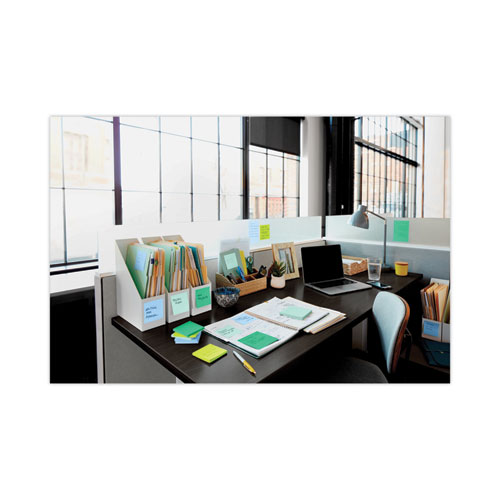 Picture of Recycled Notes in Oasis Collection Colors, Note Ruled, 4 x 6, 90 Sheets/Pad, 3 Pads/Pack