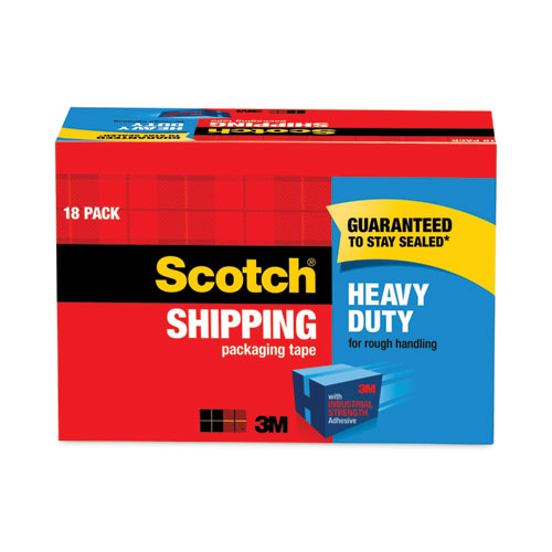 3850+Heavy-Duty+Packaging+Tape+Cabinet+Pack%2C+3%26quot%3B+Core%2C+1.88%26quot%3B+X+54.6+Yds%2C+Clear%2C+18%2Fpack