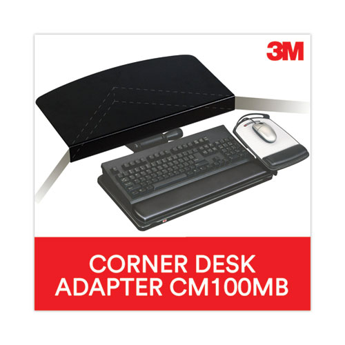 Picture of Knob Adjust Keyboard Tray With Standard Platform, 25.2w x 12d, Black