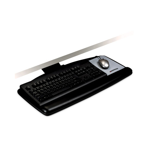 Picture of Knob Adjust Keyboard Tray With Standard Platform, 25.2w x 12d, Black