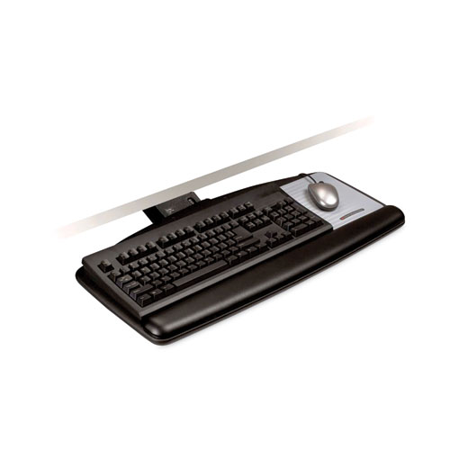 Picture of Sit/Stand Easy Adjust Keyboard Tray, Standard Platform, 25.5w x 12d, Black