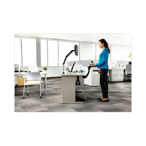 Picture of Sit/Stand Easy Adjust Keyboard Tray, Highly Adjustable Platform,, Black