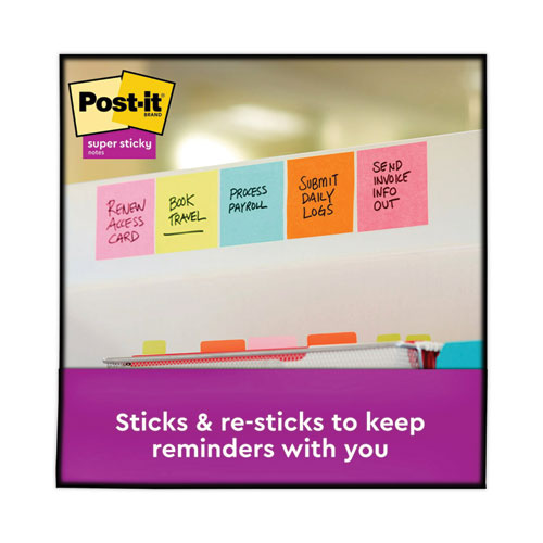 Picture of Pop-up 3 x 3 Note Refill, 3" x 3", Supernova Neons Collection Colors, 90 Sheets/Pad, 10 Pads/Pack