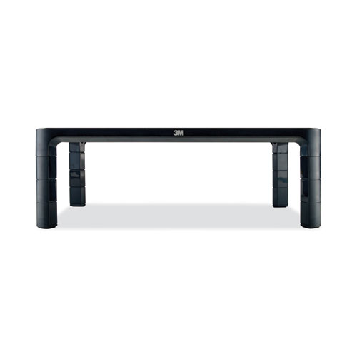 Picture of Adjustable Monitor Stand, 16" x 12" x 1.75" to 5.5", Black, Supports 20 lbs