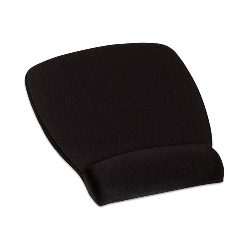 Picture of Antimicrobial Foam Mouse Pad with Wrist Rest, 8.62 x 6.75, Black