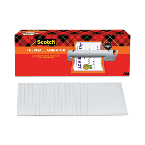 Picture of Thermal Laminator TL1302 Value Pack with 20 Pouches, Two Rollers, 13" Max Document Width, 5 mil Max Document Thickness