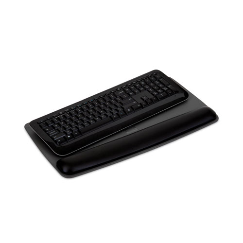 Picture of Antimicrobial Gel Keyboard Wrist Rest Platform, 19.6 x 10.6, Black/Gray/Silver