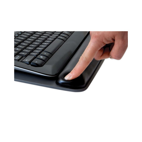 Picture of Antimicrobial Gel Keyboard Wrist Rest Platform, 19.6 x 10.6, Black/Gray/Silver