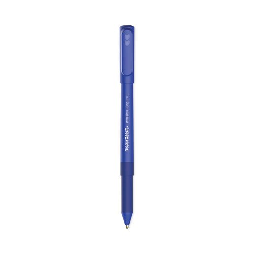 Picture of Write Bros. Grip Ballpoint Pen, Stick, Medium 1 mm, Blue Ink, Blue Barrel, Dozen