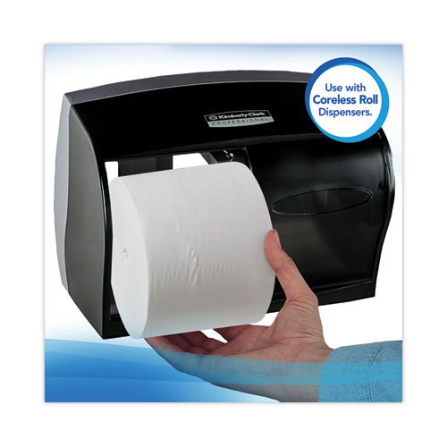 Picture of Essential Extra Soft Coreless Standard Roll Bath Tissue, Septic Safe, 2-Ply, White, 800 Sheets/Roll, 36 Rolls/Carton