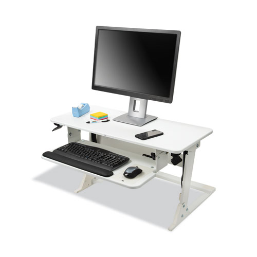 Picture of Precision Standing Desk, 35.4" x 23.2" x 6.2" to 20", White