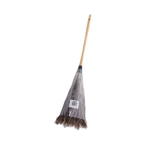 Picture of Professional Ostrich Feather Duster, 16" Wood Handle, 12" Gray Bristle