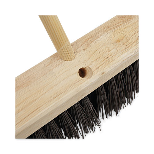 Picture of Tapered End Broom Handle, Lacquered Pine, 1.13" dia x 60", Natural