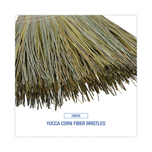 Picture of Warehouse Broom, Yucca/Corn Fiber Bristles, 56" Overall Length, Natural