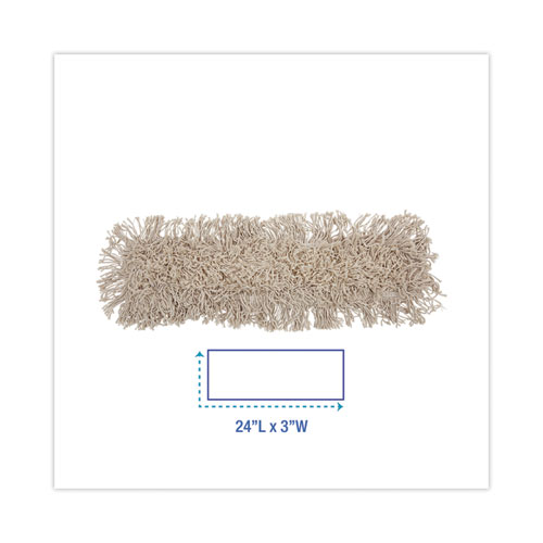 Picture of Mop Head, Dust, Cotton, 24 x 3, White