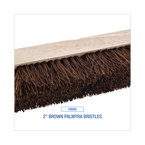 Picture of Deck Brush Head, 2" Brown Palmyra Bristles, 10" Brush