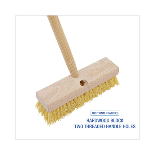 Picture of Deck Brush Head, 2" Cream Polypropylene Bristles, 10" Brush