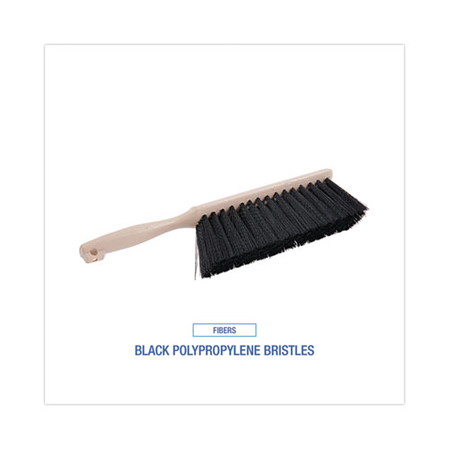 Picture of Counter Brush, Black Polypropylene, 4.5" Brush, 3.5" Tan Plastic Handle