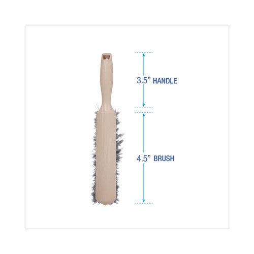 Picture of Counter Brush, Gray Flagged Polypropylene Bristles, 4.5" Brush, 3.5" Tan Plastic Handle