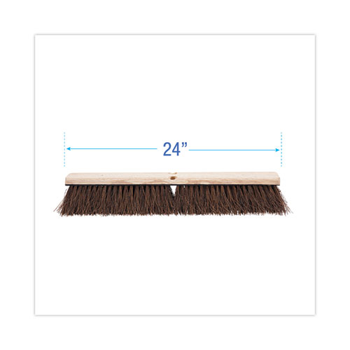 Picture of Floor Brush Head, 3.25" Natural Palmyra Fiber Bristles, 24" Brush