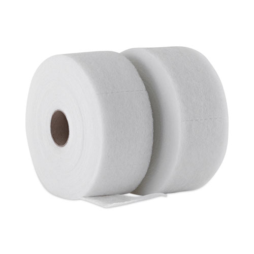 Picture of TrapEze Disposable Dusting Sheets, 5" x 125 ft, White, 250 Sheets/Roll, 2 Rolls/Carton