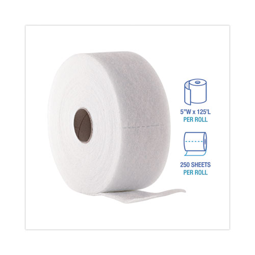 Picture of TrapEze Disposable Dusting Sheets, 5" x 125 ft, White, 250 Sheets/Roll, 2 Rolls/Carton