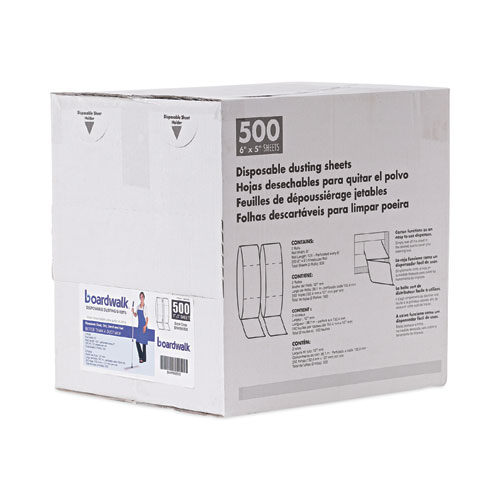 Picture of TrapEze Disposable Dusting Sheets, 5" x 125 ft, White, 250 Sheets/Roll, 2 Rolls/Carton